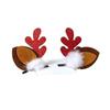 1 Pair Kids Reindeer Antler Hair Clips Soft Plush Christmas Hairpin for Baby Girl Toddler Cute Photo Prop Party Hair Accessory