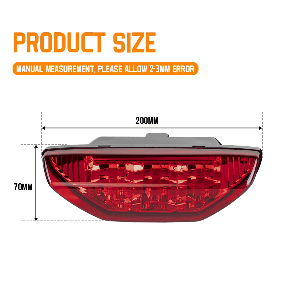 For Honda TRX Tail Light ATV Taillight for Honda TRX450R TRX450ER TRX400EX 2007- 2015 TRX 250 300 400 500 700 Red Rear Lamp