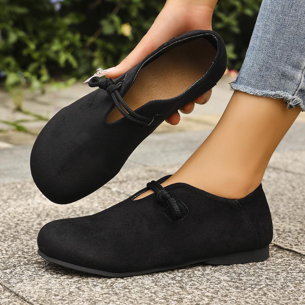 Fashion Retro Flat Shoes 2025 New Design Shallow Loafers Women's Casual and Comfortable Solid Color Women's Shoes Zapatos De Mujer