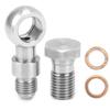 M12 Oil Feed Banjo Bolt Kit Fit for SAAB TD04 Turbo Garrett GT12 Turbine Coolant Side