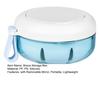 Yousheng Retainer Case with Mirror Portable Soaking Denture Bath Box with Strainer Basket Invisible Brace Mouth Guard Dental Aligner Container Holder