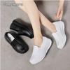 Fashion Comemore Sneakers Women Nurse White Shoes Comfortable Walking Shoes Breathable Female Flats Footwear Platform Slip-On Loafers 42