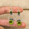 Peridot Earrings Gemstone Jewelry, 925 Solid Sterling Silver Earrings, Handmade Jewelry Birthstone Earrings, Gift For Him
