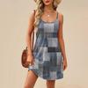 Fashion Women Summer Dress Vintage Floral Print Adjustable Spaghetti Straps Beach Vacation Casual Dress With Pockets