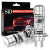 2Pcs H7 Led Projector Lens Headlight Bulbs 1:1 LED Projector Wireless Mini Lens 20000Lm 60W Car Plug&Play Turbo Lamp 6500K White LHD
