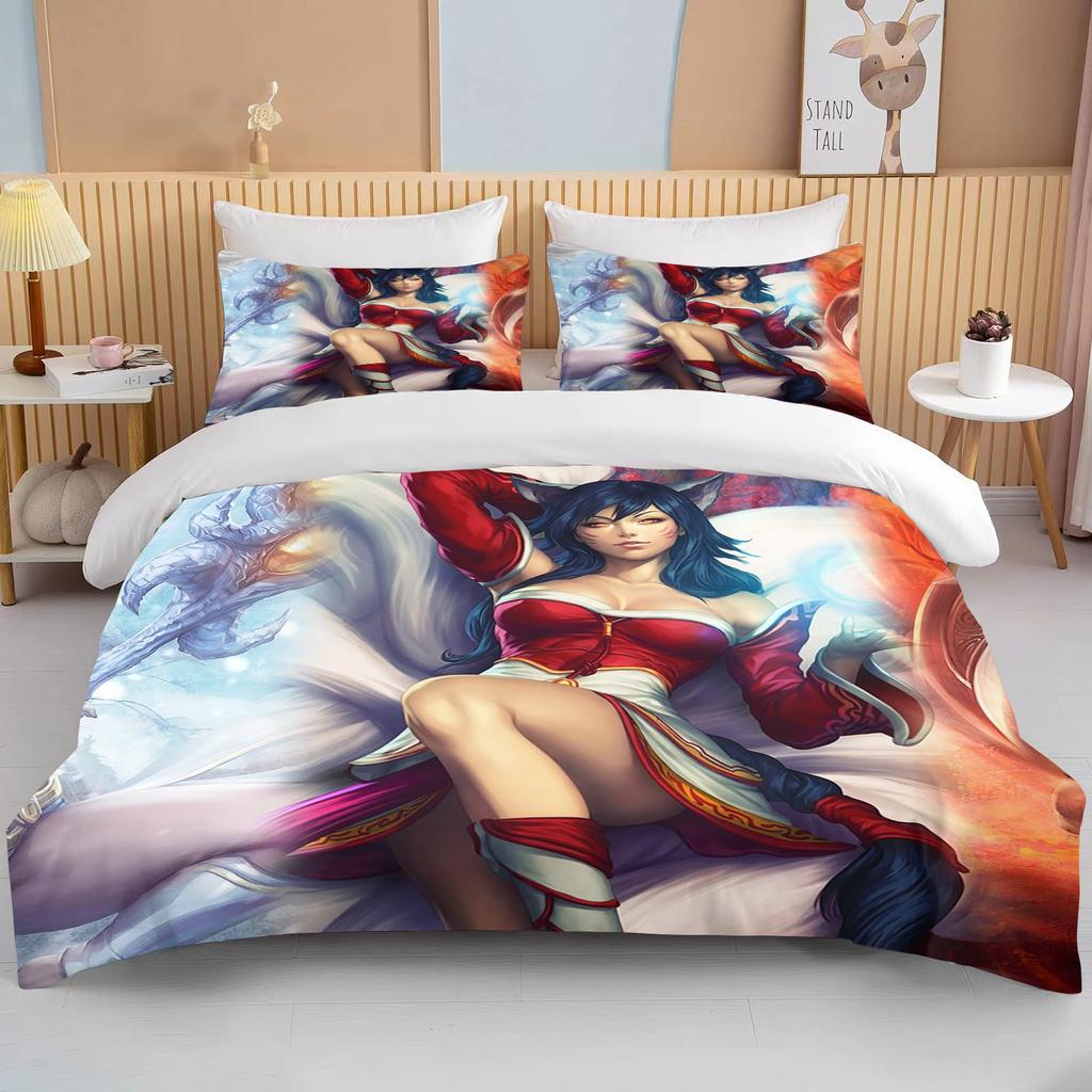 10 Sizes Classic Game Anime Characters King Size Double Bed Bedding Set Microfiber or Polyester Duvet Cover Set