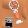 USB Power Storage Versatile Cute Electric Fan Small Size New Handheld Summer Fresh With Base Mini Fan Sakura Rechargeable  Jewelry Accessory