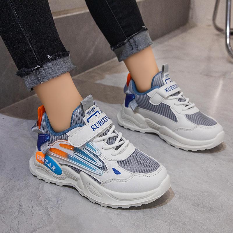 Autumn New Children Sneaker Boys and Girls Mesh Breathable Casual Students Lightweight Comfortable Wear-Resistant Soft Bottom Running Shoes