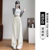 Narrow Banana Sweatpants Women's Autumn and Winter New Small High Waist Drape Wide Leg Pants Fleece Sweatpants