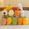 16-28CM Fruit Vegetable Plush Toy Cute Soft Watermelon Pineapple Banana Strawberry Mango Carrot Children's Christmas Gift