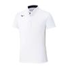 New Model Polo Size L (2025) Button-Down Shirt, Moisture-Wicking, Quick-Drying, 32MAC180, White/Black,