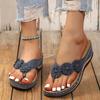 Women's Fashion Faux Leather Slides Sandals Summer New Thick Sole Pinch Toe Slippers Women's Sandals
