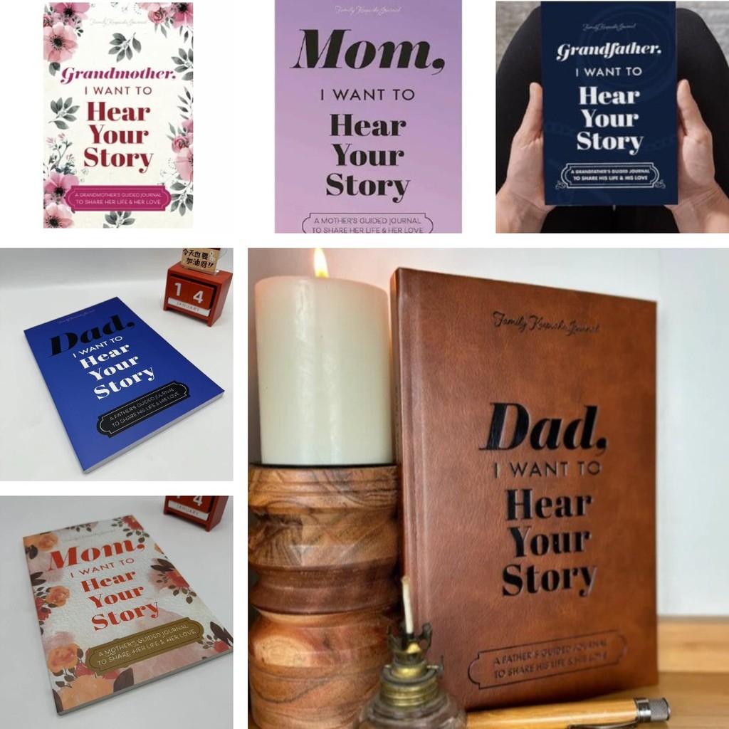 Heirloom Edition Dad I Want To Hear Your Story Nostalgic A5 Notebook For Memories