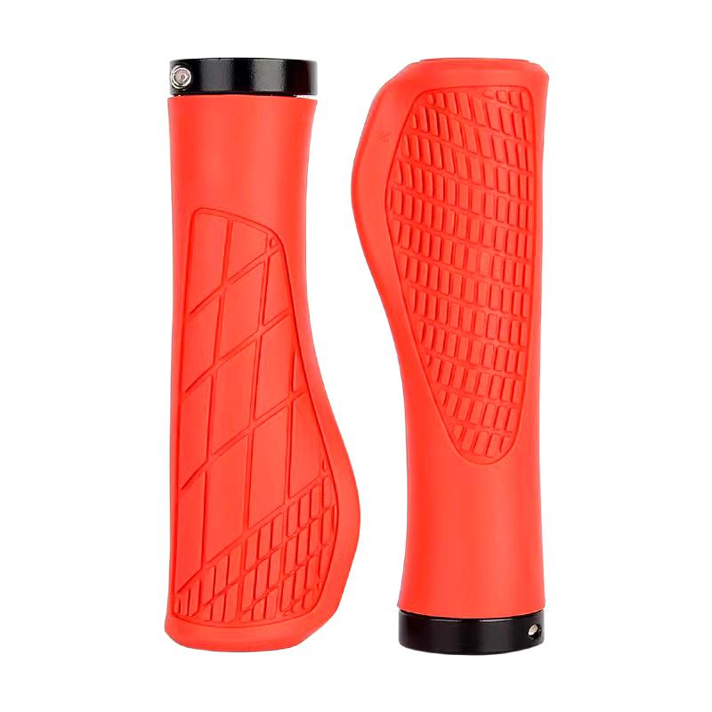 1Pair Bicycle Grips Shockproof Bike Handlebar Cover Anti-Slip Lockable Grips Ergonomic Cycling Rubber Handle Grips