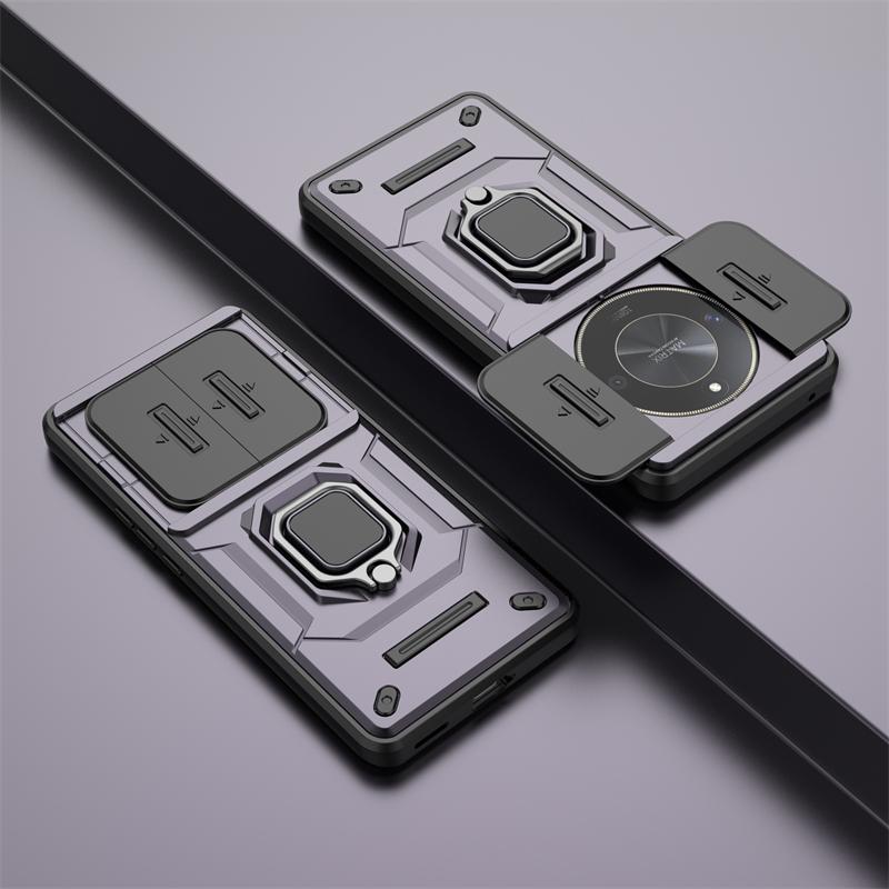 Shockproof Case For Honor Magic 6 Lite Case Honor Magic 6 Lite Ring Holder Magnetic Cover For Honor Magic 6 Lite 5G Push Window