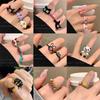 Funny Little Monster Ring Big Eyes Sausage Mouth Index Finger Ring Sweet Cool Cartoon Cute Girlfriend Couple Ring Jewelry