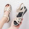 Women's Sandals Summer Flat Bottom Soft-soled Beach Sandals Mother Shoes
