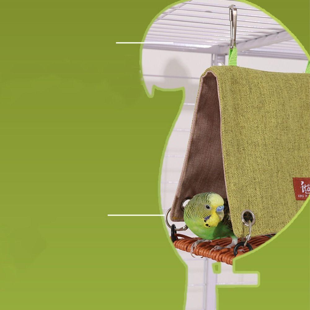 Hanging Bird House Weaving Bird Cage Hut Tent Bed Creative Parrot Swing Hammock Summer