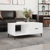 VidaXL Coffee Table High Gloss White 90x50x40 Cm Engineered Wood 829230