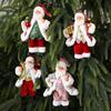 Christmas Santa Claus Doll Decoration Handcrafted Home Office Xmas Tree Santa Figurine Hanging Ornament