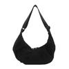Korean Version Diagonal Span Bag Harajuku Large Capacity Shoulder Shoulder Unisex Dumpling Bag Crescent Nylon Underarm Shoulder Bag