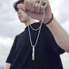 Hop Minimalist Men Zinc Zinc Alloy Punk Boys Pendant Necklace Spiral Necklace Clavicle Chain Fashion Jewelry