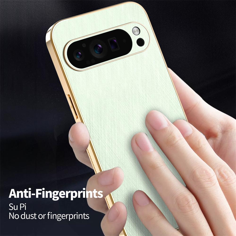 Business Matte Leather Case for Google Pixel 9 Pro XL Pixel 10 Pro 8A 7A 6A For Magsafe Mangetic Button Camera Protection Cover