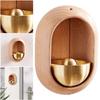 Magnetic Wood Doorbell Chime Hanging Wooden Wind Chimes Japanese Style Doorbells for Refrigerator Doors Restaurant Home Decor