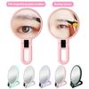 Magnifying Makeup Handle Portable Mirror with Foldable 1x15x Stylish Compact Versatile Makeup Mirror