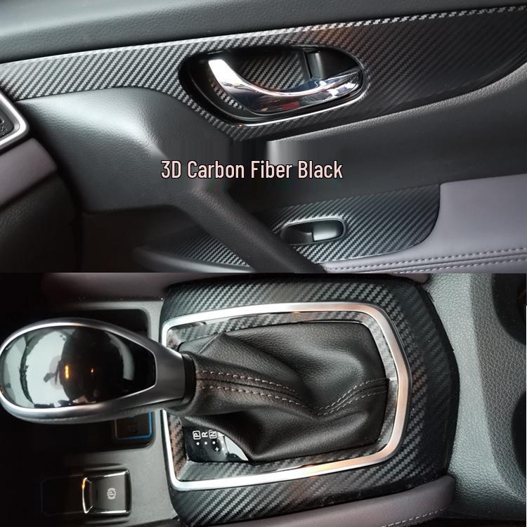 Nissan Qashqai '19 Carbon Fiber Interior Wrap for Center Console and Gear Shift