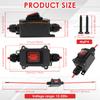 2PCS 12-220V Waterproof Marine Rocker Switch with LED IP67 Inline Power Cord Outdoor Junction Box Electrical Switch for Workshop