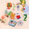 Embroidery Sticker Cartoon Cloth Label Cactus Clothing Accessories Hand Account DIY Down Jacket Patch Sticker Cloth Sticker