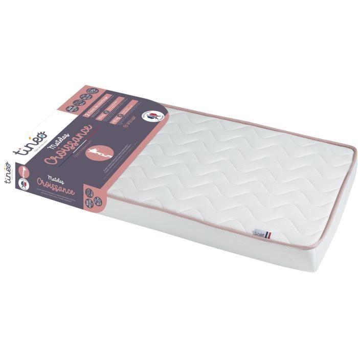 TINEO GROWTH Mattress - Evolutionary - 2 Support Sides : Firm and Soft - 60x120x12 Cm