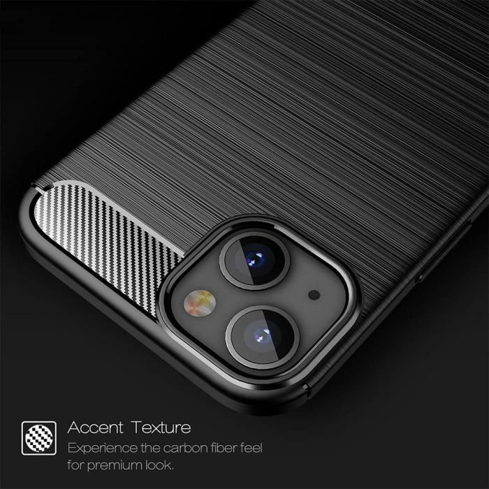 Protective Case - Silicone - for iPhone 14 - Matte Chic Black - Flexible - Full Access To Functions