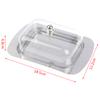 Butter Dish Box Container Cheese Bread Storage Tray With See-Through Lid