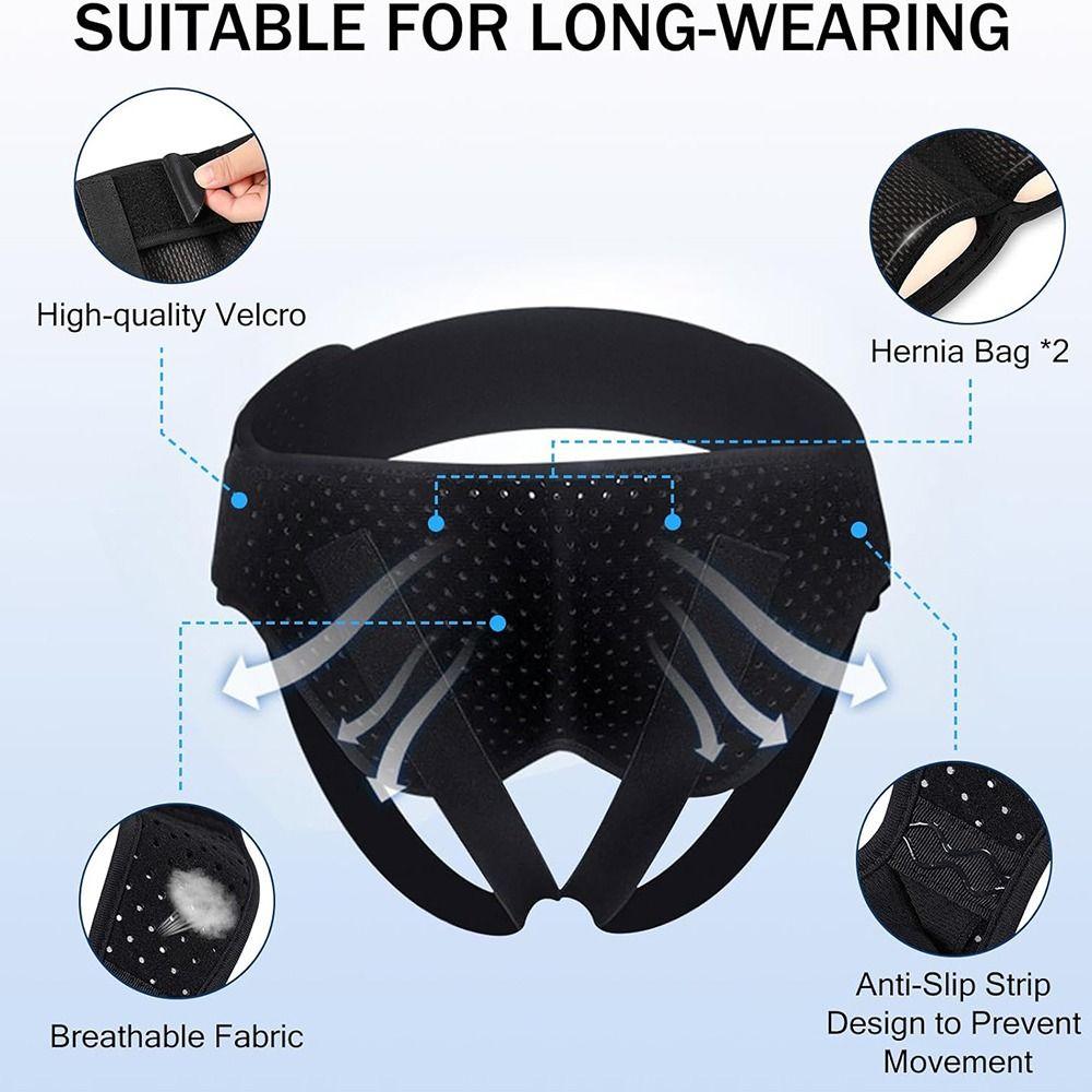 Breathable Inguinal Hernia Support Comfortable Hernia Guard Durable Hernia Truss  Recovery