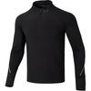 Logo Print Breathable Outdoor Casual Sports Mountain Style Pullover Long Sleeve T-Shirt Men Tops Black 1365662-003