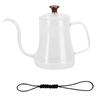 Стеклянный кофейник с лебединой шеей, тонкий чайник, ручная кофеварка, чайник для заваривания(600 мл )