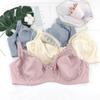 Women's Plus Size Bra Sexy Lace Lingerie Solid Underwear Ultra Thin Half-Transparent Brassiere 80E 85E 90E 95E 100E 105E