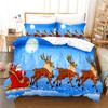Deer Pull Cart Bedding Set Duvet Cover Set 3d Bedding Digital Printing Bed Linen Queen Size Bedding Set Fashion Design