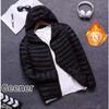 Brand Autumn Winter Light Down Jacket Men's Fashion Hooded Short Large Ultra-thin Lightweight Youth Slim Coat Down Jackets