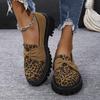 Spring/Autumn Thick Solemn Sexy Walking Shoes Fashion New Round Toe Leopard Print Comfortable Casual Sports Shoes for Women