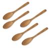 Wooden Chestnut Wood Spoon Set of 5 Current Model J-kitchens 18x3.2cm