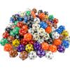 10pcs 20 Sided Dice DND Game Dice Opaque Color D20 Dice for DND RPG Game Board Game Acessories