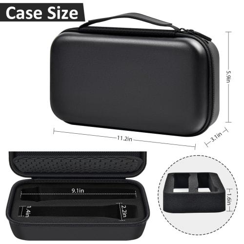 JBL Wireless 2-Mic Wireless Microphone Case/JBL Partybox Handheld Dual Microphone Travel Storage Bag for Receiver, Battery, and Other Accessories - Bl