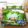 3D Printed Pikmins Game Bedding Set Boys Girls Twin Queen Size Duvet Cover Pillowcase Bed Kids Adult Fashion Home Textileextile