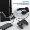 Vertical Stand for PS4 Slim / PS4 with Cooling Fan for Playstation 4