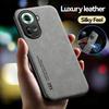 For OPPO Reno 11 11F 5G Case Leather Silicone Car Magnetic Holder Shockproof Phone Cases For OPPO Reno11 F Reno11F 5G Back Cover