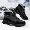 Men's Snow Boots 2024 Winter New Style with Plush Insulation Trend High Top Outdoor Hiking Thick Cotton Shoes
