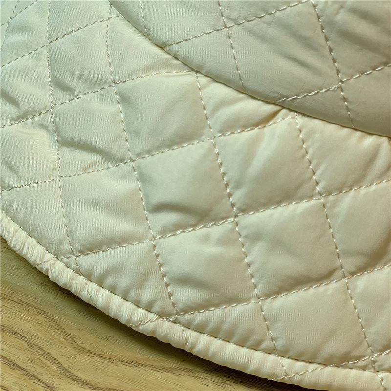 Rhombus Bucket Hat Women's Autumn and Winter Warm Fashion Basin Hat,Winter Bucket Hat for Men and Women - Thickened Solid Color Warm Fisherman Cap